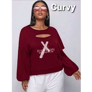 PLUS XSENTRIK DISTRESSED SWEATSHIRTZ